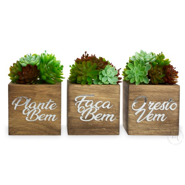 Magicril Cod Trio De Vasinhos Planta Artificial