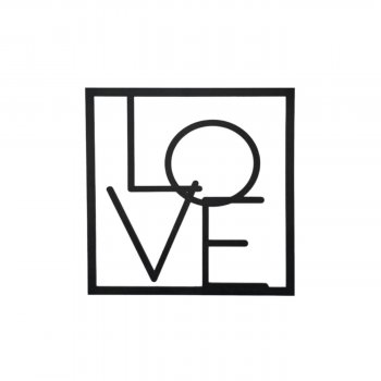 Letreiro Decorativo “LOVE” em Acrílico preto